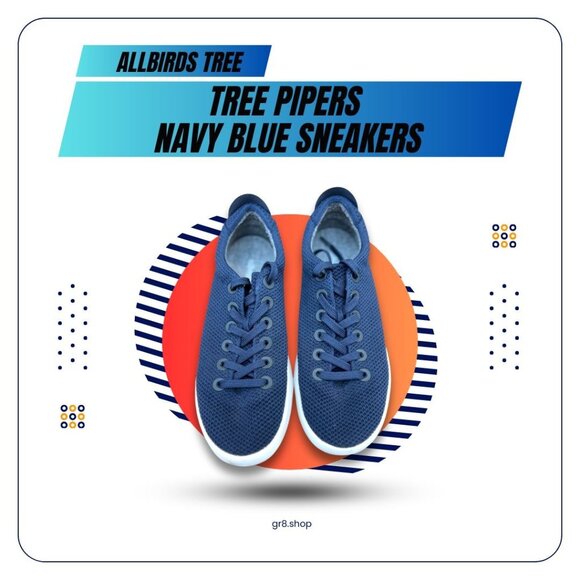 Allbirds Tree Pipers Navy Blue Sneakers Mens Size 10 Sustainable Comfort Lightwe - Picture 1 of 5